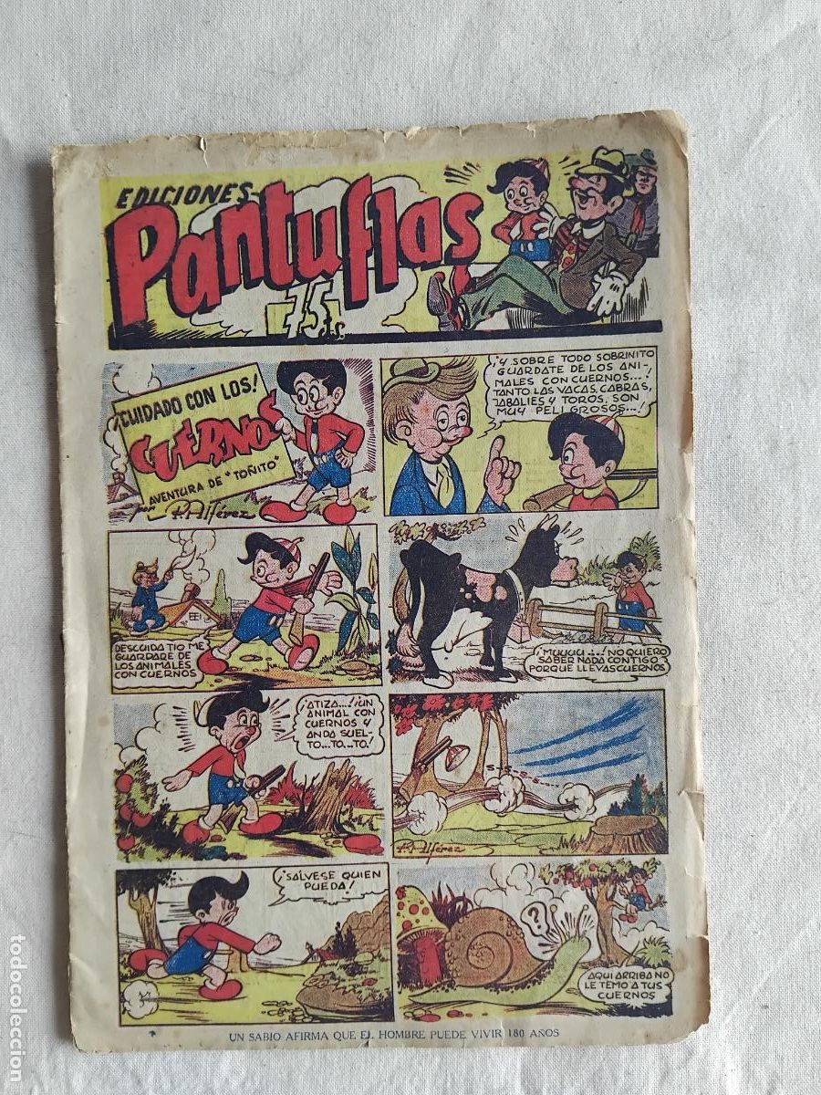 Tebeos: EDICIONES PANTUFLAS. CUIDADO CON LOS CUERNOS. AMELLER EDITOR. - Foto 1