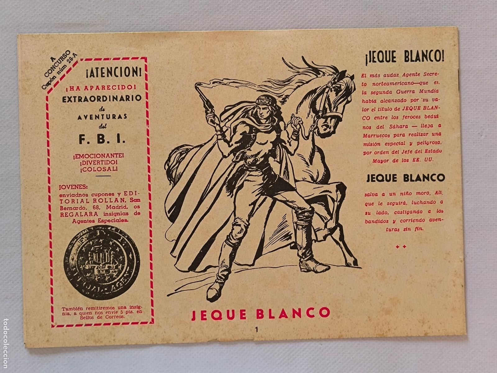 Tebeos: JEQUE BLANCO N&ordm; 1 - MISION EN AFRICA - ROLDAN (7M) - Foto 2