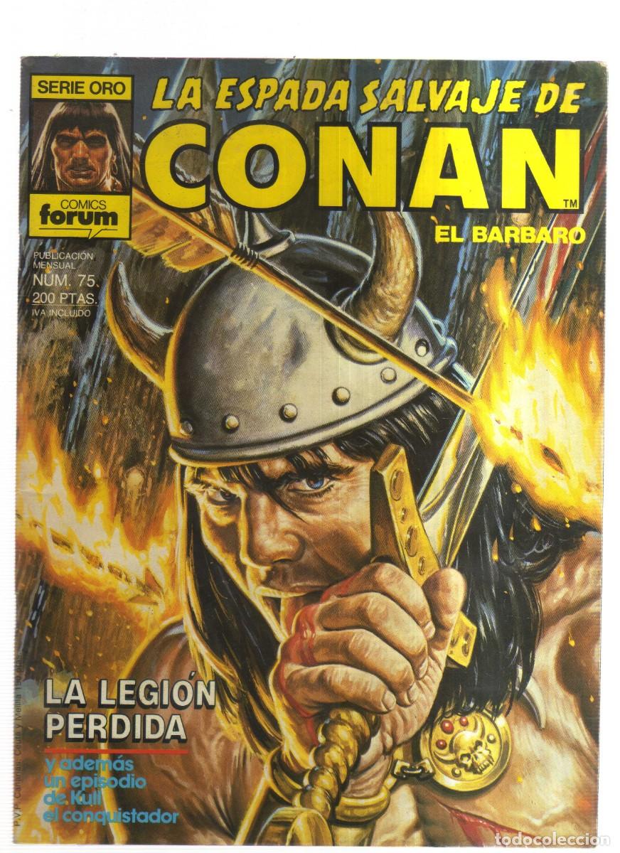 Tebeos: CONAN LA ESPADA SALVAJE SERIE ORO N,75 CONAN EL BARBARO - Foto 1