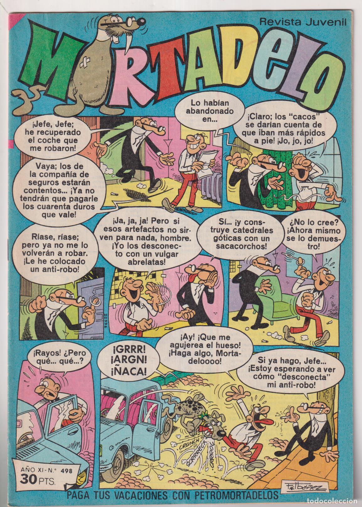 Tebeos: Mortadelo n&ordm; 498. Bruguera - Foto 1