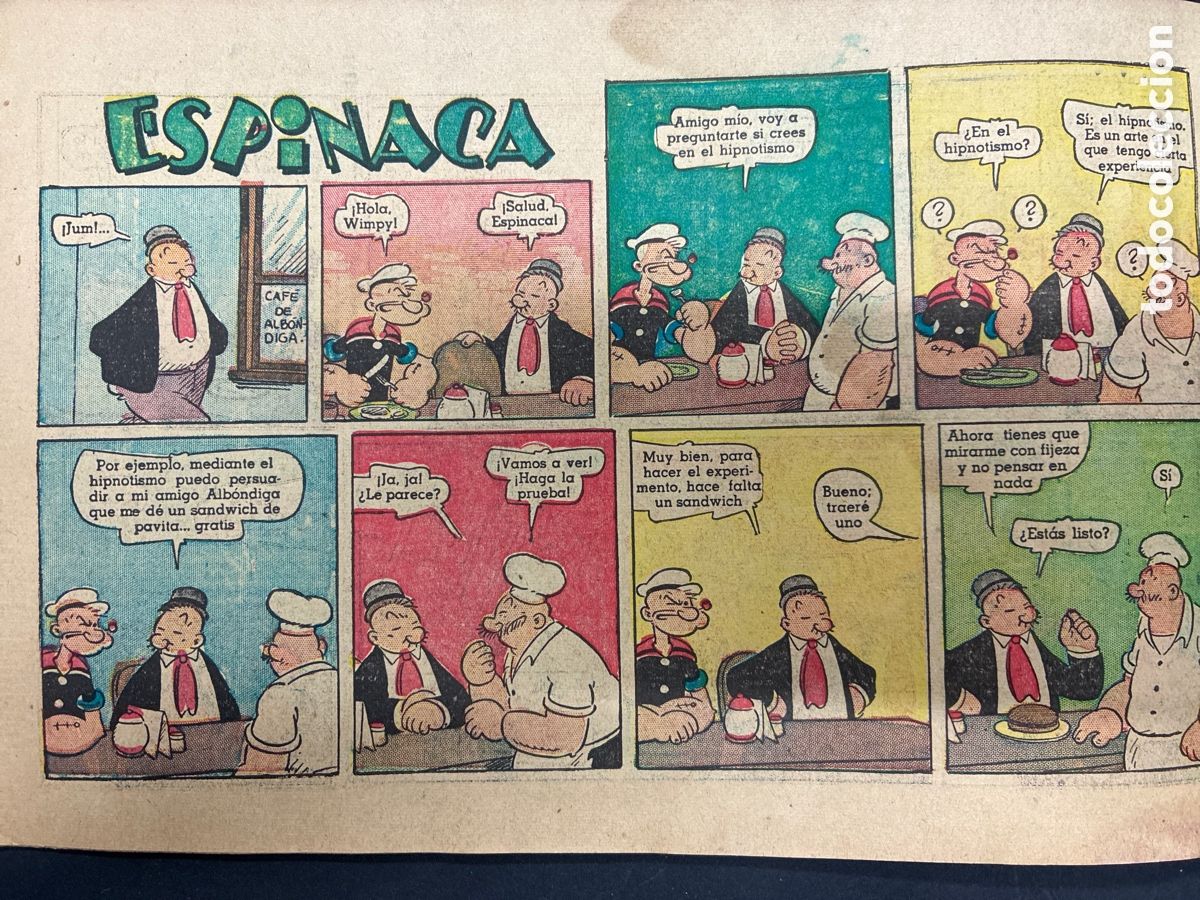 Tebeos: COMIC ORIGINAL ESPINACA CON POPEYE Y SPIRIT ETC - Foto 3