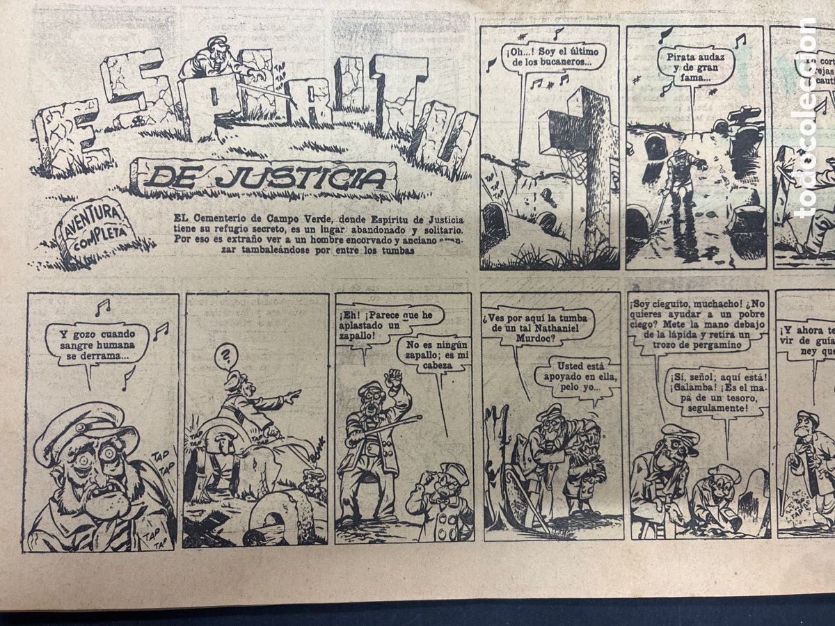 Tebeos: COMIC ORIGINAL ESPINACA CON POPEYE Y SPIRIT ETC - Foto 3