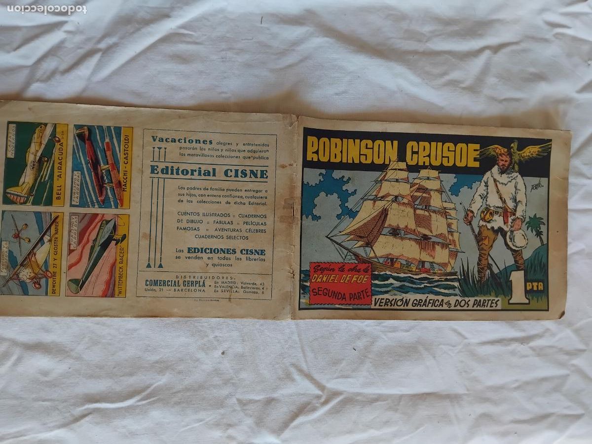 Tebeos: ROBINSON CRUSOE 2. CISNE 1942. ORIGINAL. - Foto 1