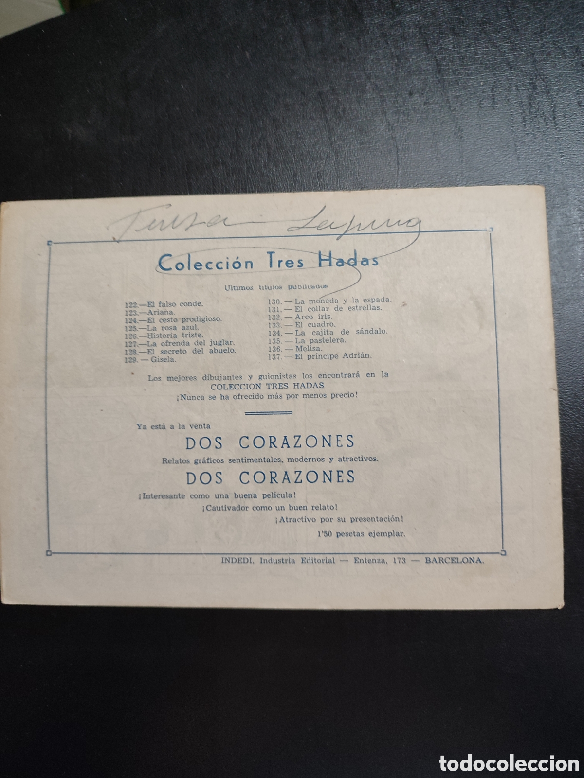 Tebeos: TEBEO - COLECCION TRES HADAS- N&ordm; 137 - Foto 2
