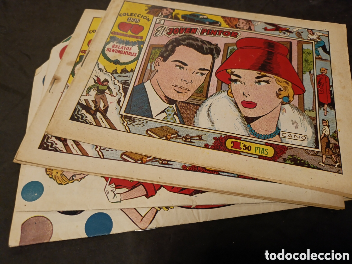 Tebeos: Lote de 5 ejemplares Colecci&oacute;n dos corazones - Foto 1