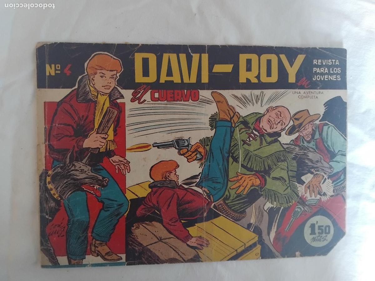 Tebeos: DAVI-ROY N&ordm; 4. EL CUERVO. EDITORIAL CREO 1959 - Foto 1