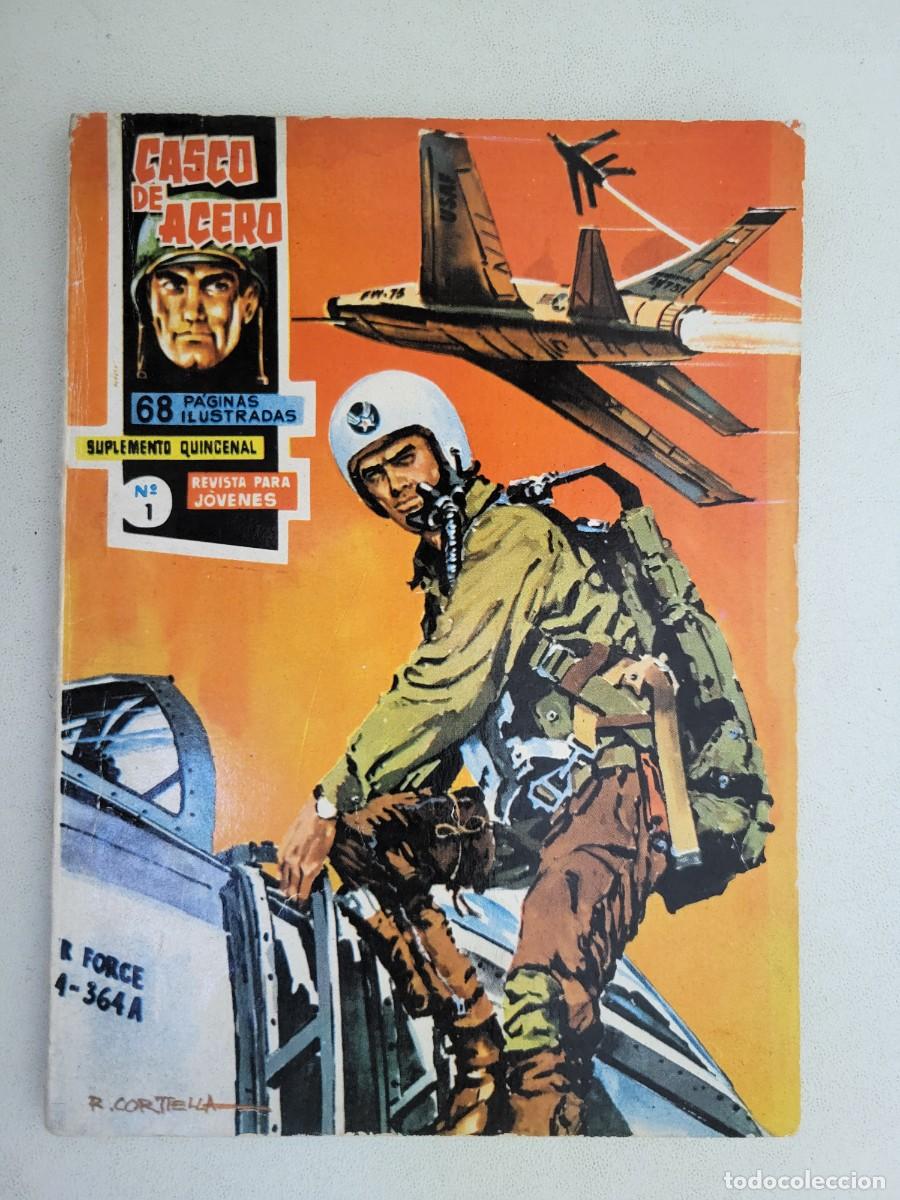 Tebeos: Casco de acero, N.&ordm; 1, Ediciones Manhattan. - Foto 1