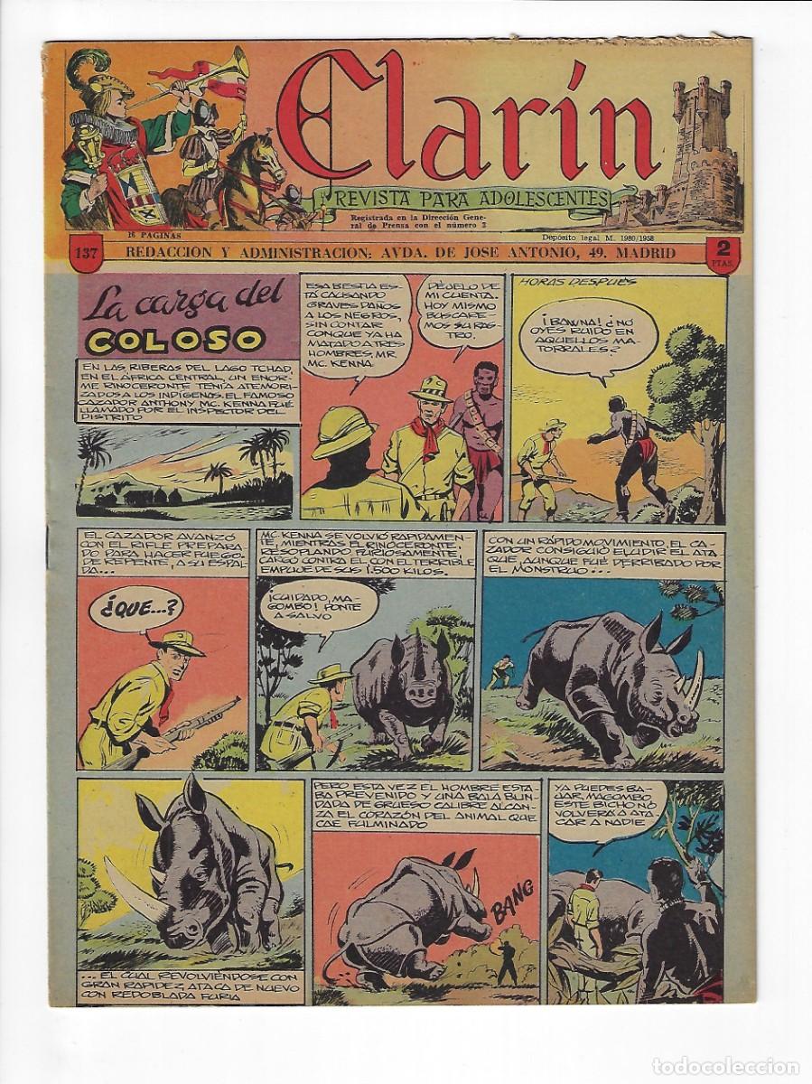 Tebeos: Fet y de las jons. Clar&iacute;n. 137. - Foto 1