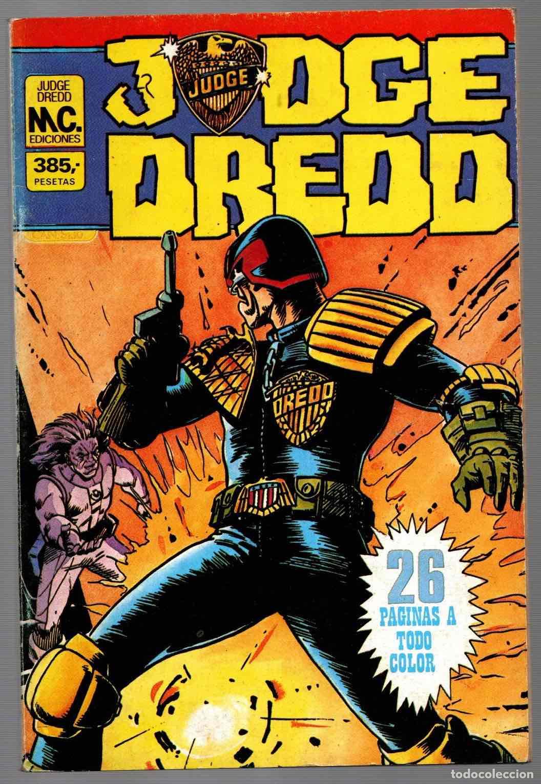 Tebeos: JUDGE DREDD N&ordm; 5 AL 8. M.C. EDICIONES, RETAPADO - Foto 1