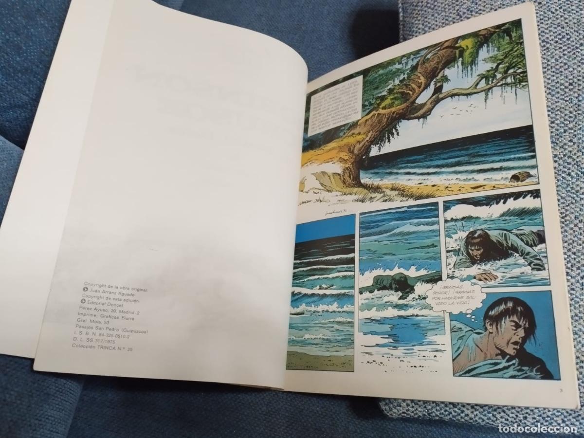 Tebeos: TRINCA N&ordm; 25 ROBINSON CRUSOE EDITORIAL DONCEL - Foto 2