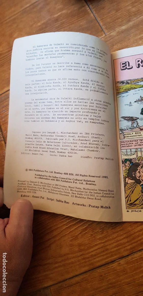 Tebeos: EL RAMAYANA 1985 VERSION EN ESPA&Ntilde;OL 1985 - Foto 2