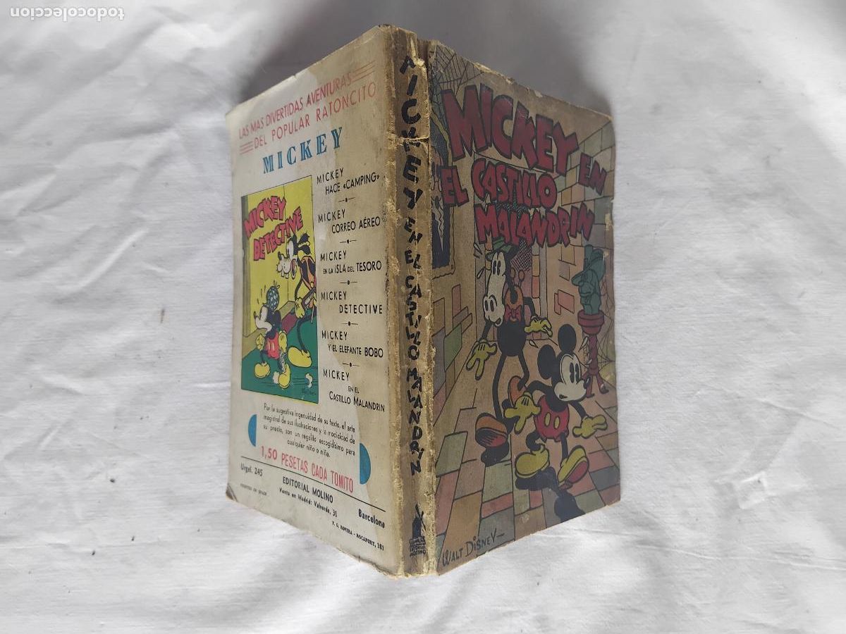 Tebeos: MICKEY EN EL CASTILLO MALANDRIN. EDITORIAL MOLINO 1936. - Foto 2