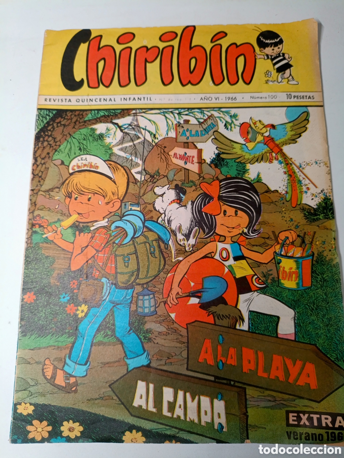 Tebeos: Chiribin Extra N&uacute;m.100 A&ntilde;o 1966 - Foto 1