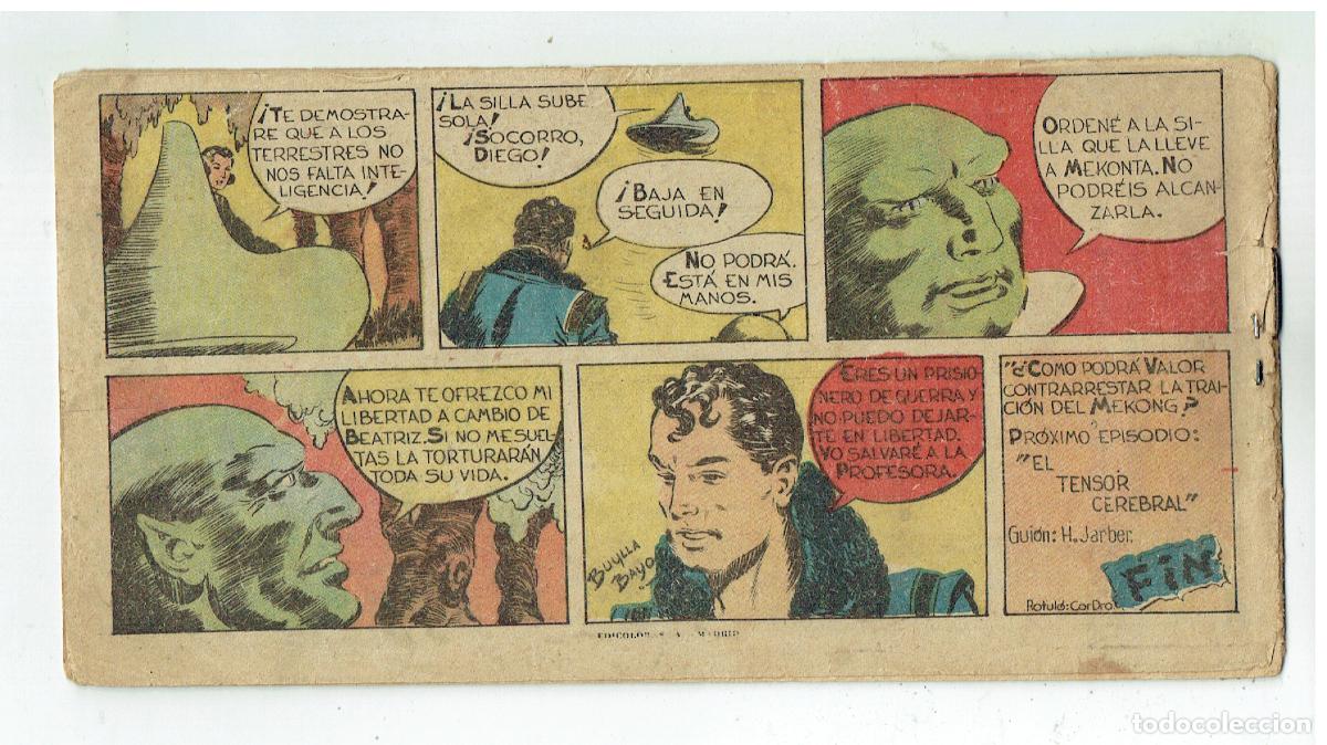 Tebeos: DIEGO VALOR. N&ordm; 23. EL MONSTRUO ACECHA. ORIGINAL , EDICOLOR (C/A38) - Foto 2