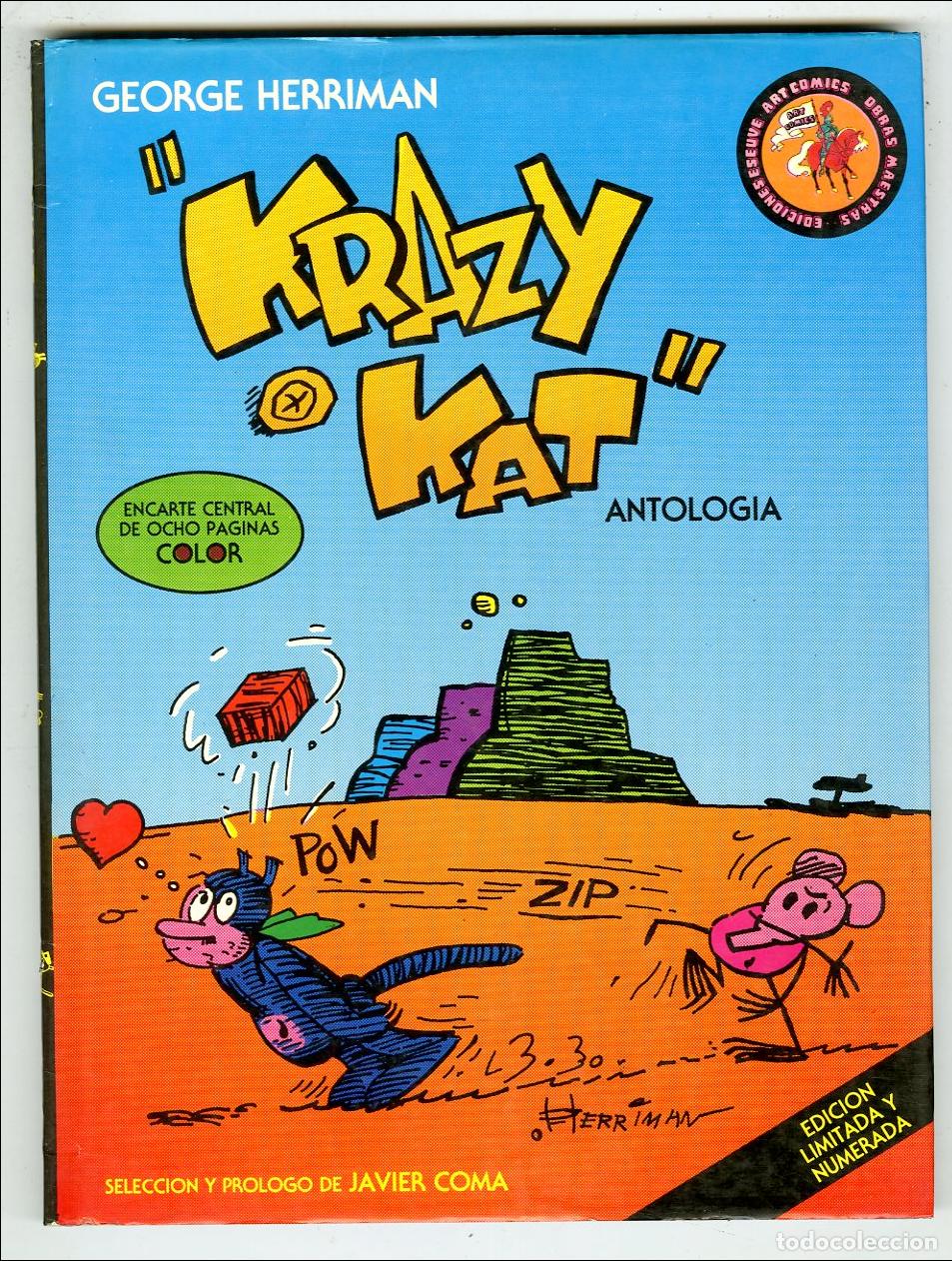 Tebeos: &rdquo;&rdquo;&rdquo;Krazy Kat&rdquo;&rdquo; / Antologia / Edici&oacute;n Limitada y Numerada / Art Comics / Ediciones Eseuve, S.A. / 199