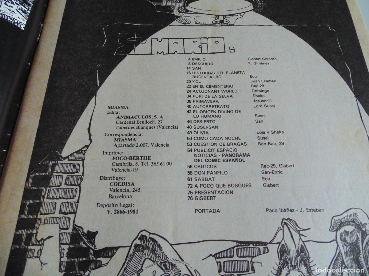 Tebeos: Miasma n&ordm; 1. 1981. Animaculos. - Foto 2