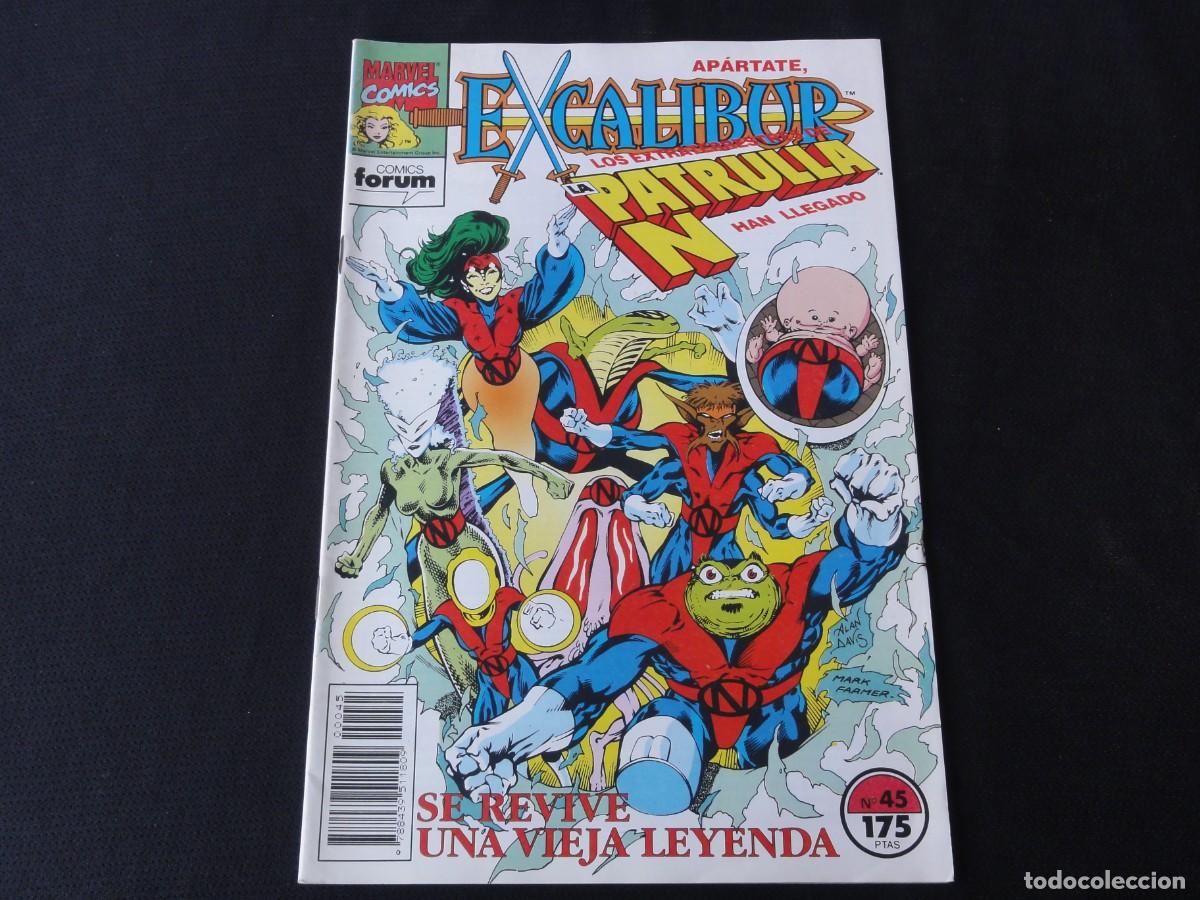 Tebeos: EXCALIBUR. N&ordm; 45 DE 80. A&Ntilde;O 1989-1995. MARVEL COMICS FORUM. C-15B - Foto 1