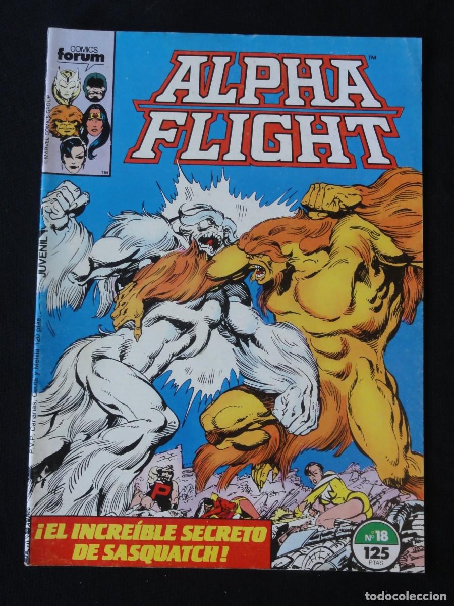 Tebeos: ALPHA FLIGHT. N&ordm; 18 DE 61. A&Ntilde;O 1985-1992. MARVEL COMICS FORUM. C-15B - Foto 1