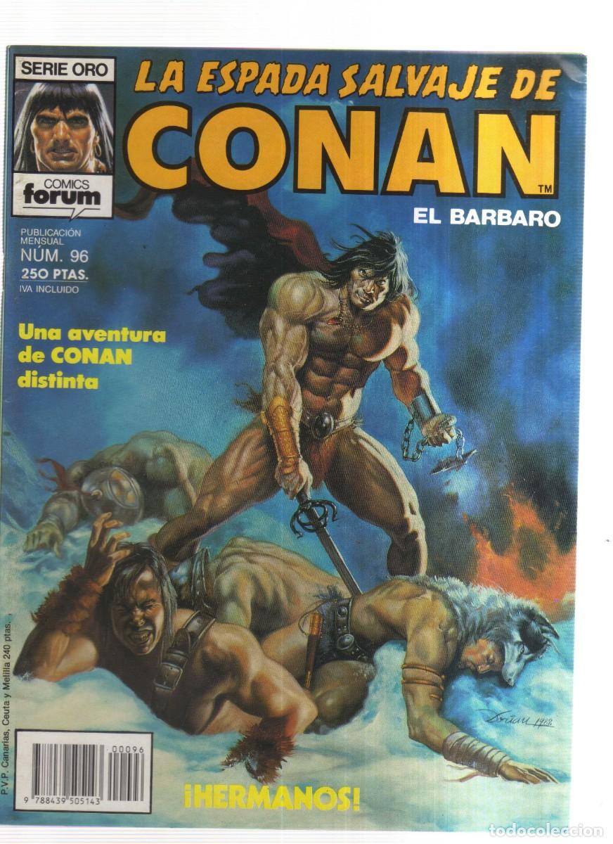 Tebeos: CONAN LA ESPADA SALVAJE SERIE ORO N,96 CONAN EL BARBARO - Foto 1
