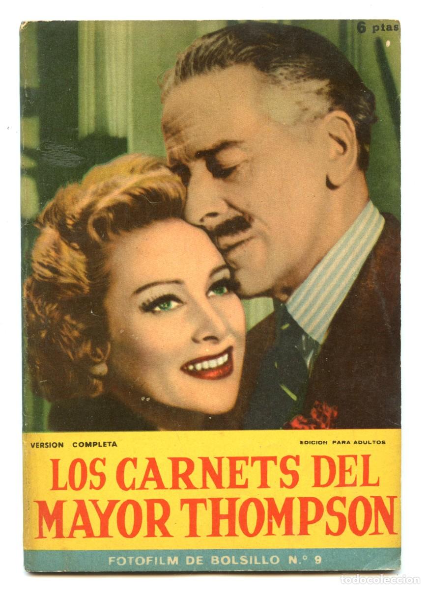 Tebeos: COLECCI&Oacute;N FOTO-FILM DE BOLSILLO n.9 LOS CARNETS DEL MAYOR THOMPSON (1959)