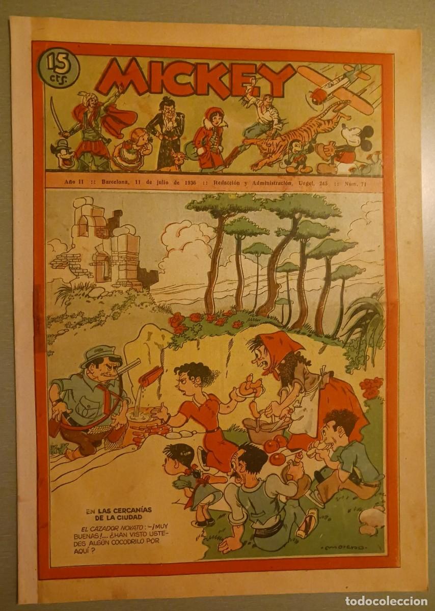 Tebeos: MICKEY n&uacute;m. 71 (Ed. MOLINO - 1935) 37x26 - Foto 1