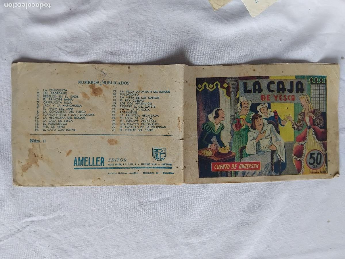 Tebeos: CUENTOS PILARIN N&ordm; 11. LA CAJA DE YESCA. AMELLER EDITOR. - Foto 1