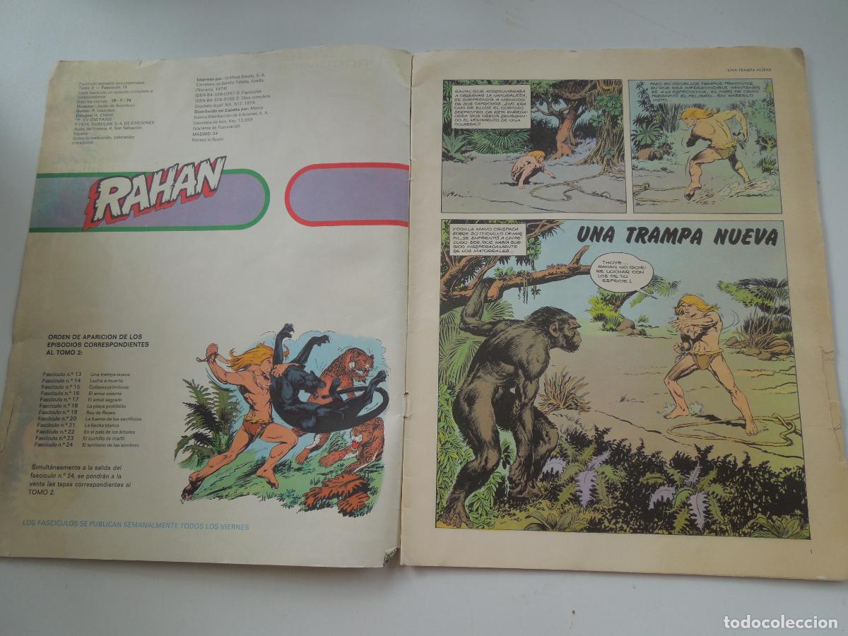 Tebeos: RAHAN N&ordm; 13- EUROCOMIC - EPISODIO COMPLETO BURULAN - Foto 2