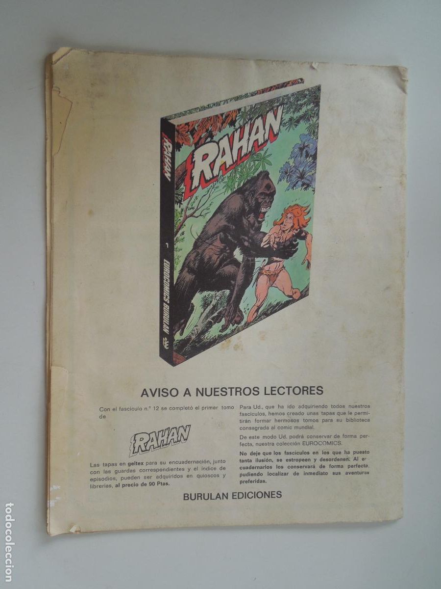 Tebeos: RAHAN N&ordm; 13- EUROCOMIC - EPISODIO COMPLETO BURULAN - Foto 5