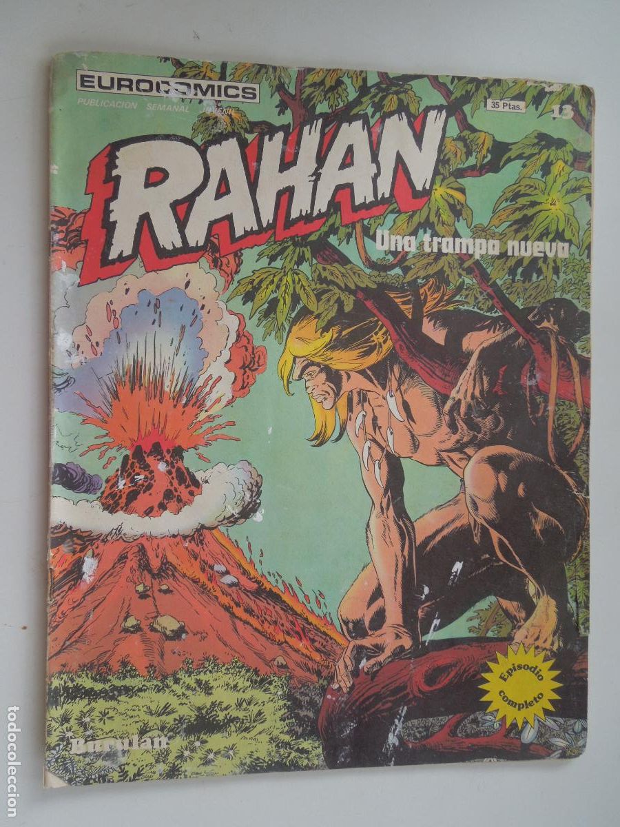 Tebeos: RAHAN N&ordm; 13- EUROCOMIC - EPISODIO COMPLETO BURULAN - Foto 1