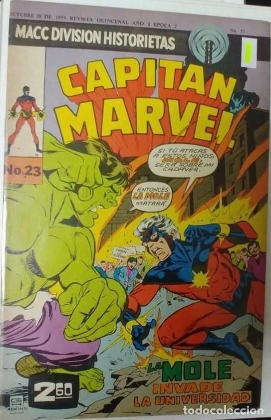 Tebeos: Capit&aacute;n Marvel 23 (1975 Macc Division) Captain Marvel 21 - Foto 1