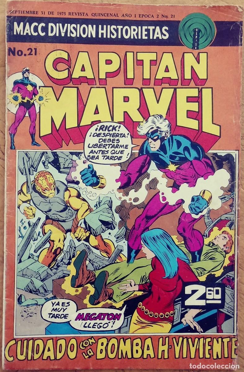 Tebeos: Capit&aacute;n Marvel 21 (1975 Macc Division) Captain Marvel 23 - Foto 1