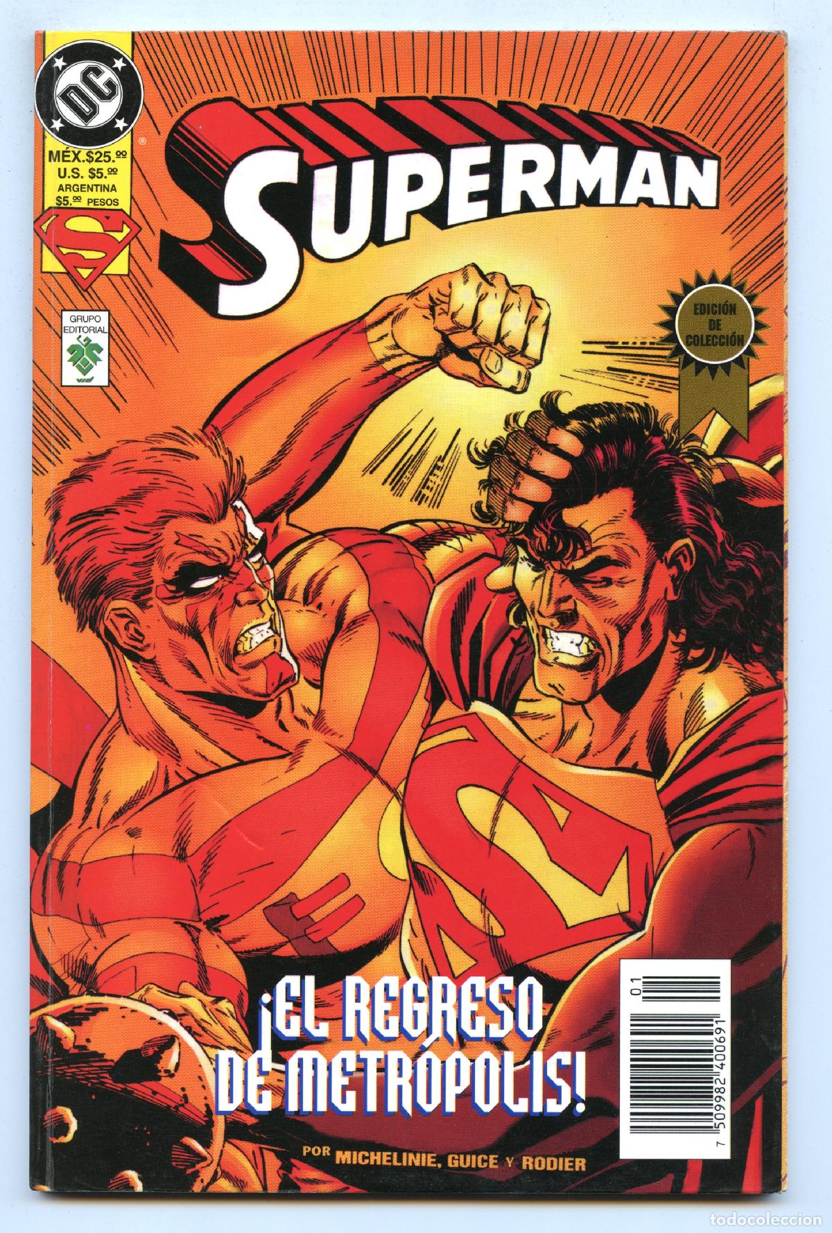 Tebeos: SUPERMAN - &iexcl;EL REGRESO DE METROPOLIS! (Ed. mex/arg, Vid Media) - Foto 1