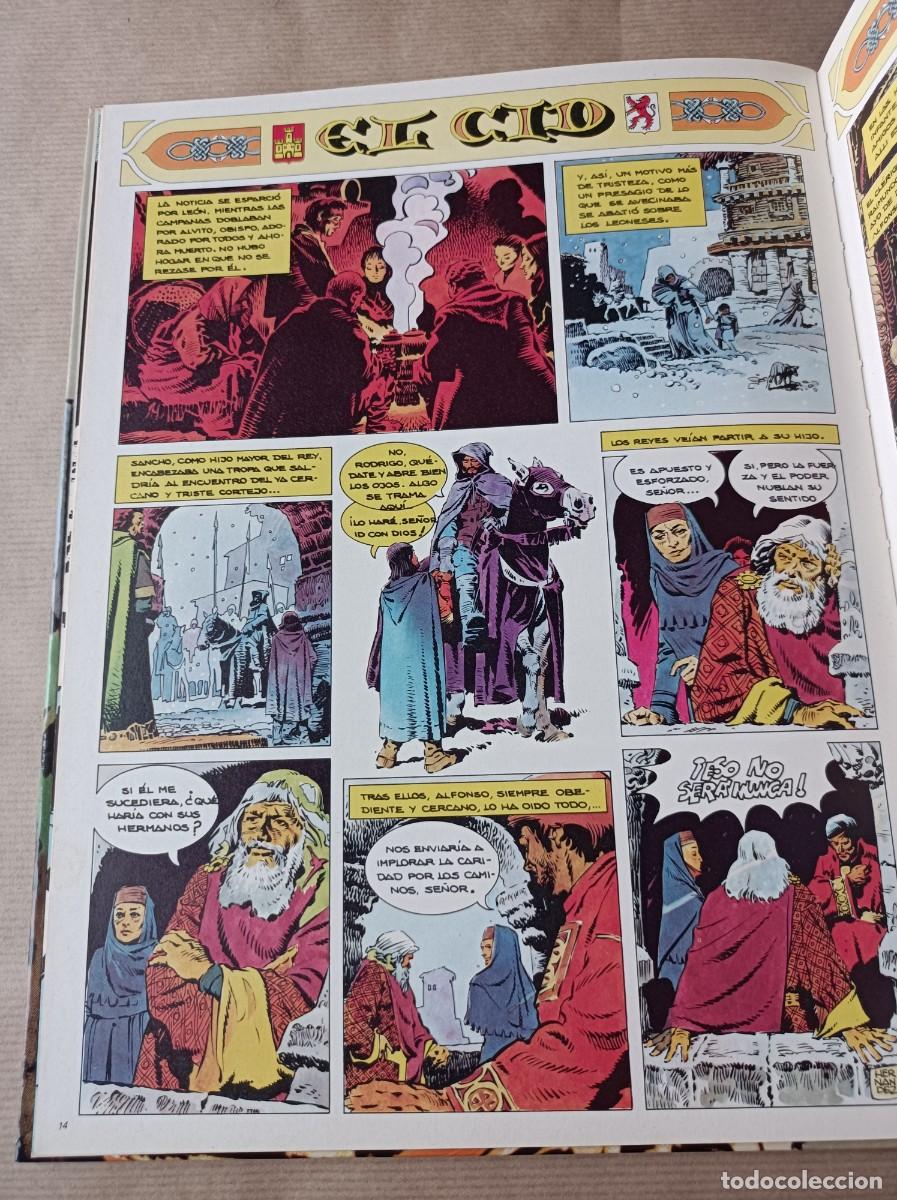 Tebeos: EL CID LIBRO 2 LAS CORTES DE LE&Oacute;N ANTONIO HERN&Aacute;NDEZ PALACIOS IKUSAGER 1982 - Foto 17