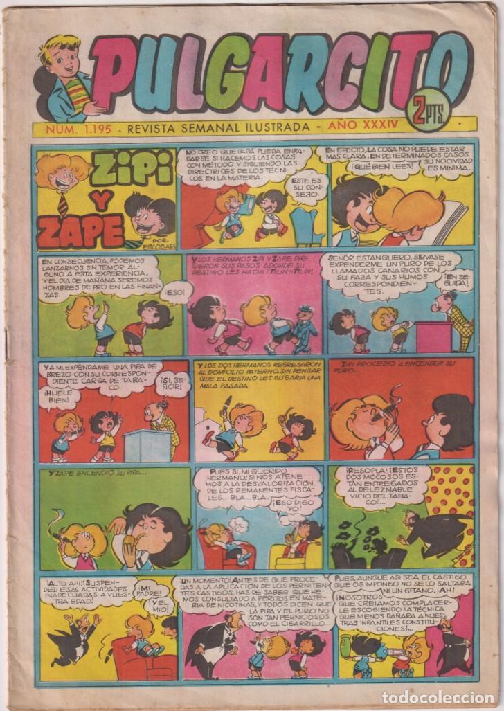 Tebeos: pulgarcito n&ordm; 1195. con inspector dan - Foto 1