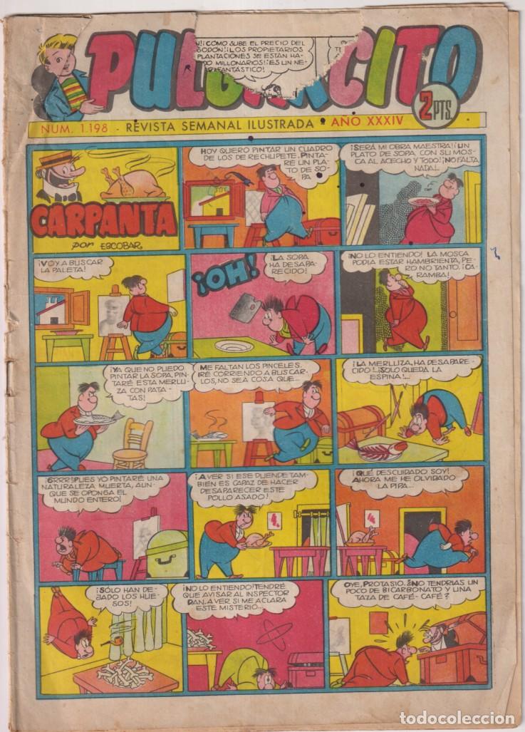 Tebeos: pulgarcito n&ordm; 1198. con inspector dan - Foto 1