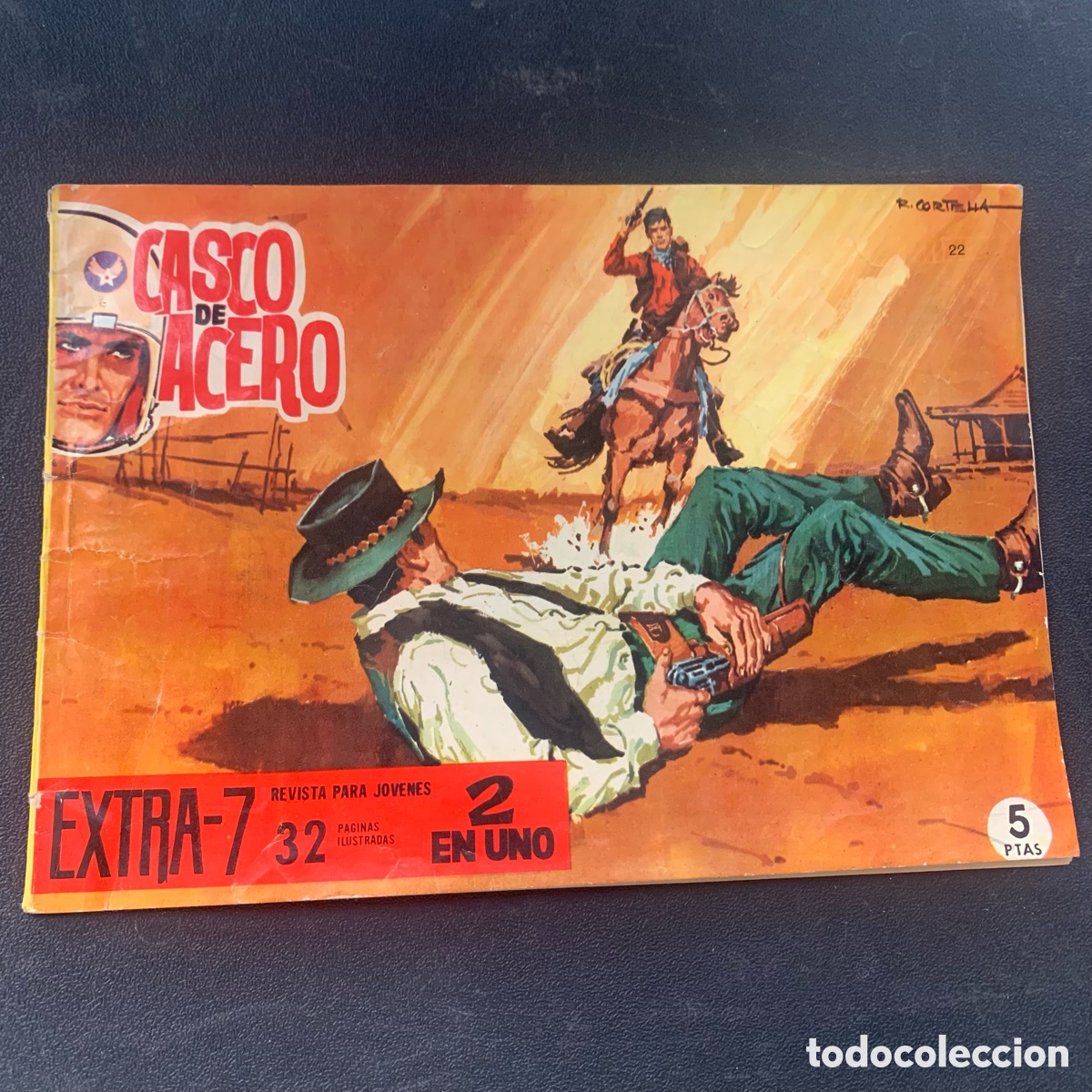 Tebeos: Casco de Acero Extra-7 n&ordm; 22. Ediciones Manhattan 1961 - Foto 1