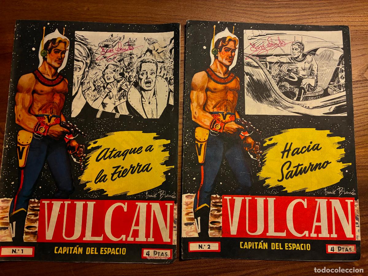 Tebeos Vulcan capitan del espacio numeros 1 y 2 años 50 bien conservados
