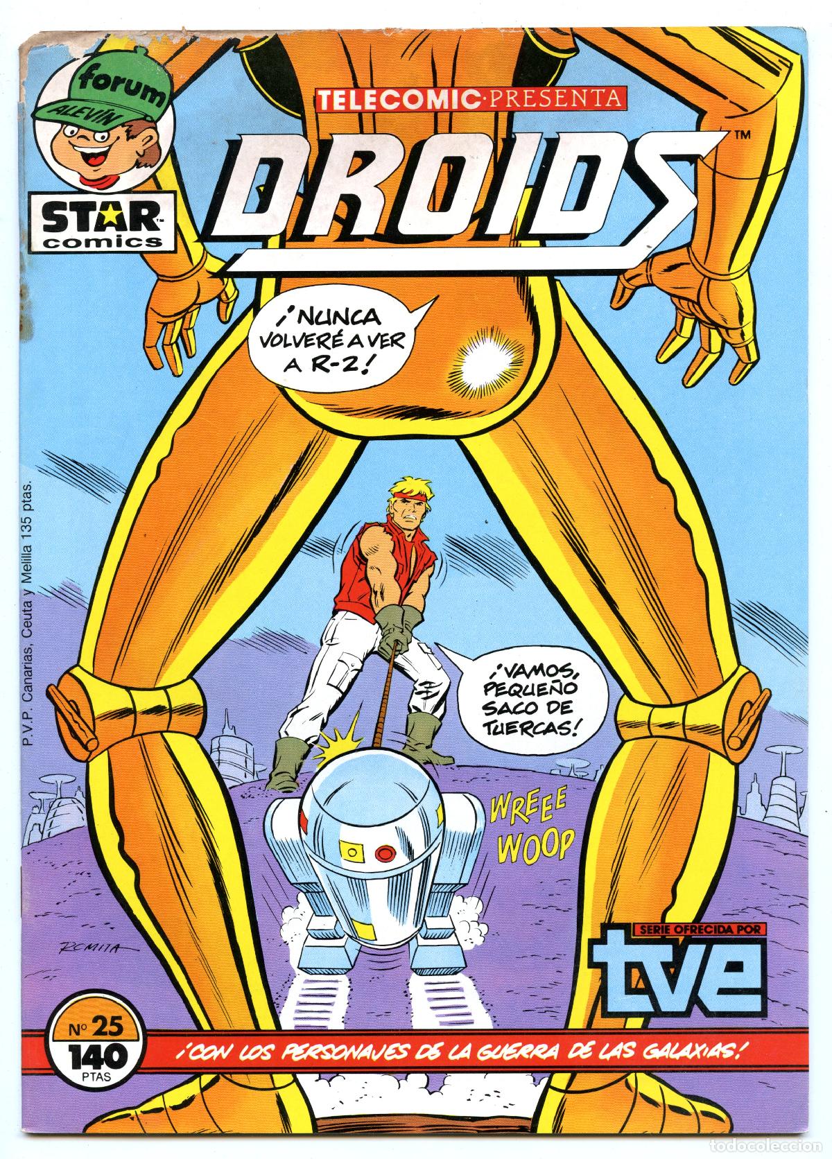Tebeos: TELECOMIC PRESENTA - DROIDS n.25 (Planeta,1987) - Foto 1