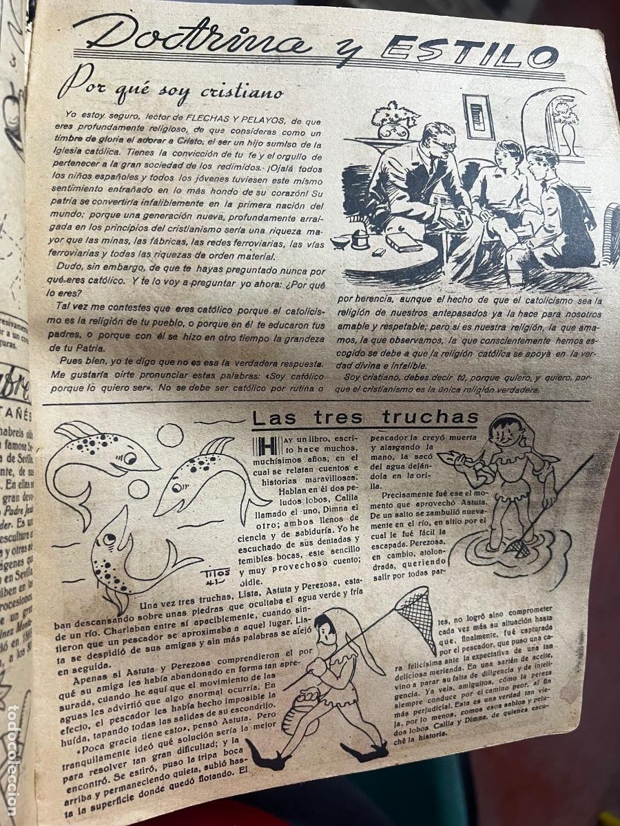 Tebeos: COMIC SEMANARIO NACIONAL FLECHAS Y PELAYOS. NUMERO 167. - Foto 3