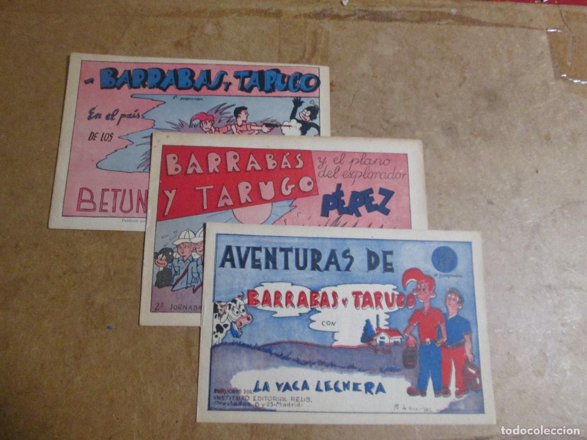 Tebeos: aventuras de Barrab&aacute;s y Tarugo, completa 3 ejemplares, editorial Reus - Foto 1