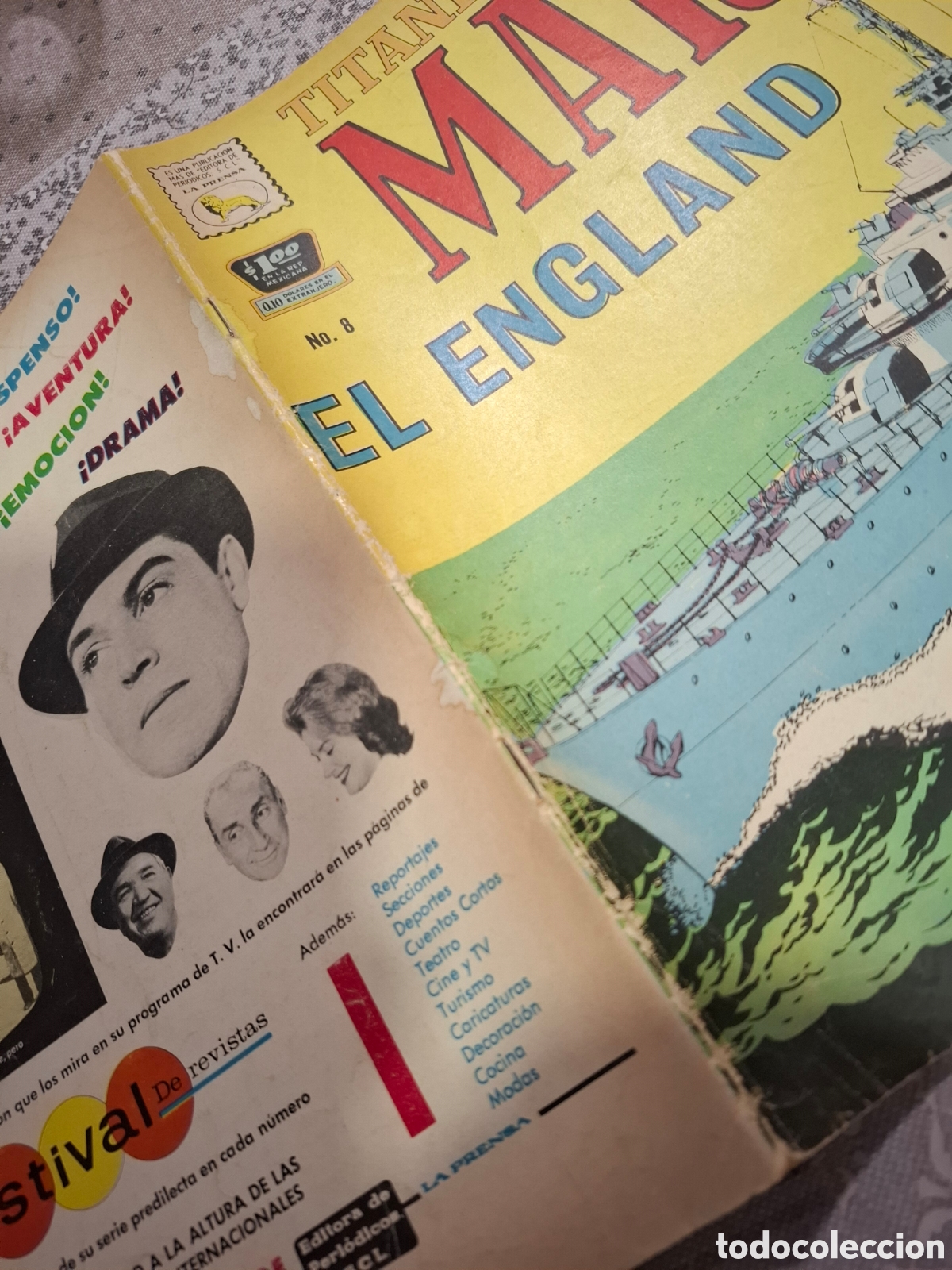 Tebeos: Titanes del Mar n&deg; 8 , Editorial La Prensa 1964 - Foto 4