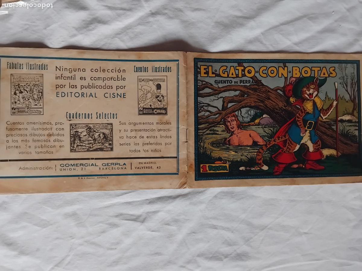 Tebeos: EL GATO CON BOTAS. CUADERNOS SELECTOS N&ordm; 11. CISNE GERPLA. ORIGINAL. - Foto 1