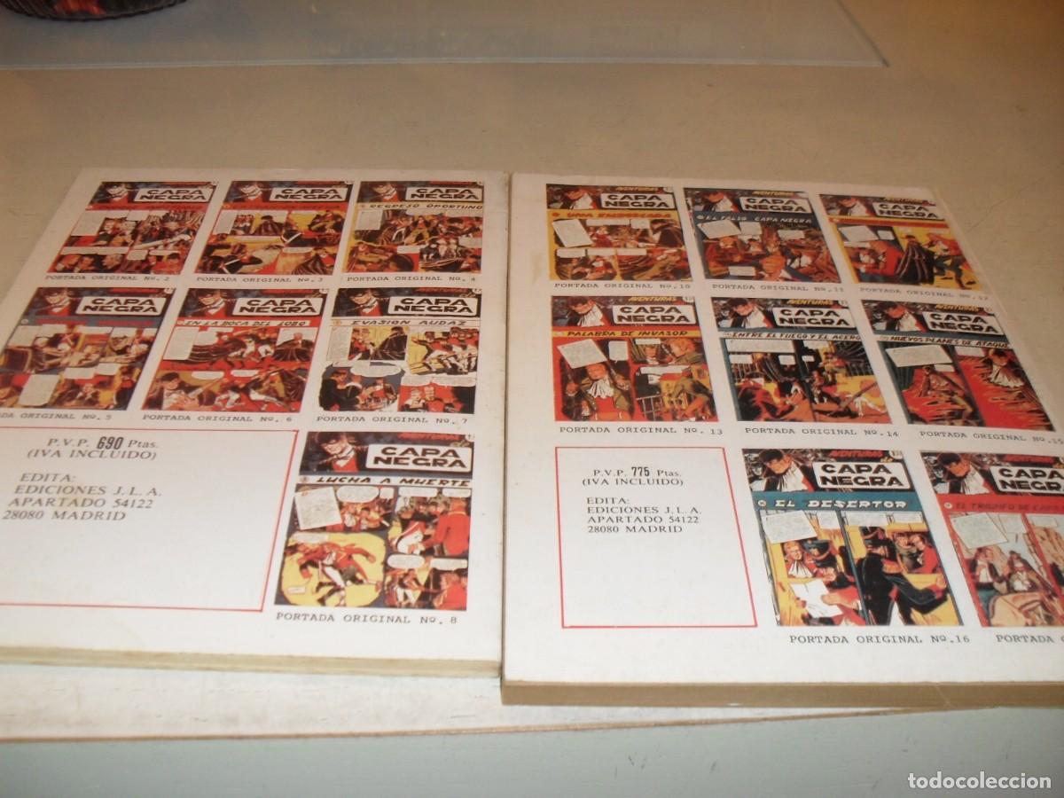 Tebeos: AVENTURAS DE CAPA NEGRA,REEDICION DE 1987,COLECCION COMPLETA,JLA EDICIONES - Foto 2