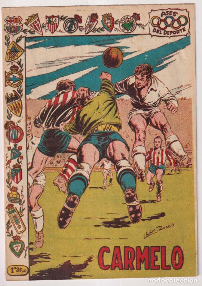Tebeos: Ases del deporte n&ordm; 12. carmelo. Ricart 1954 - Foto 1