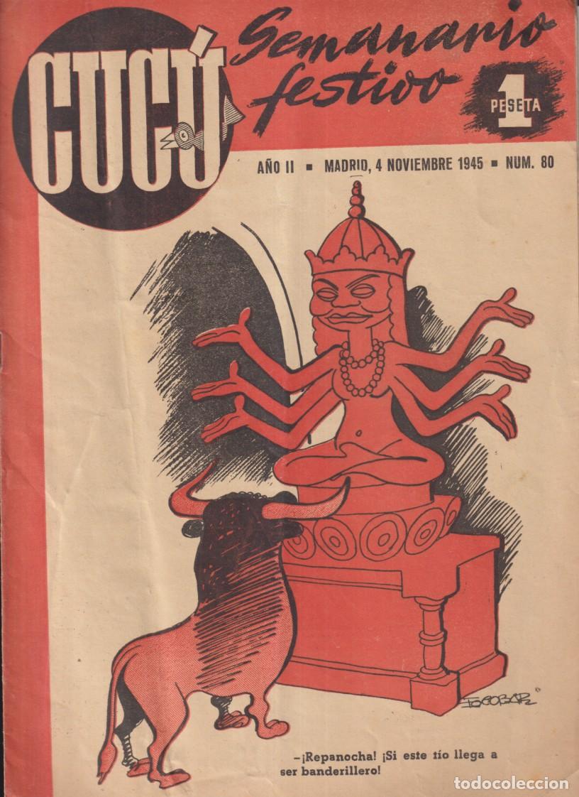 BDs: Cuc&uacute; Semanario Festivo n&ordm; 80. a&ntilde;o 1945