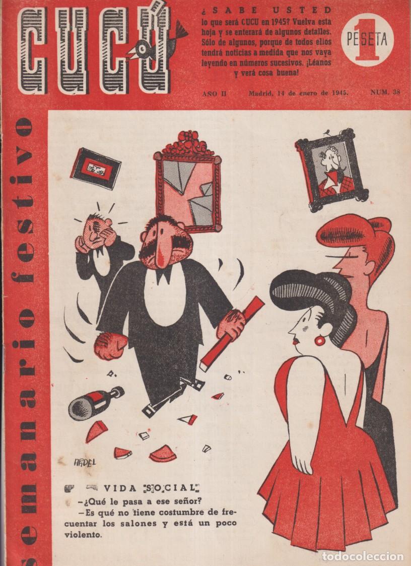 BDs: Cuc&uacute; Semanario Festivo n&ordm; 38. a&ntilde;o 1945