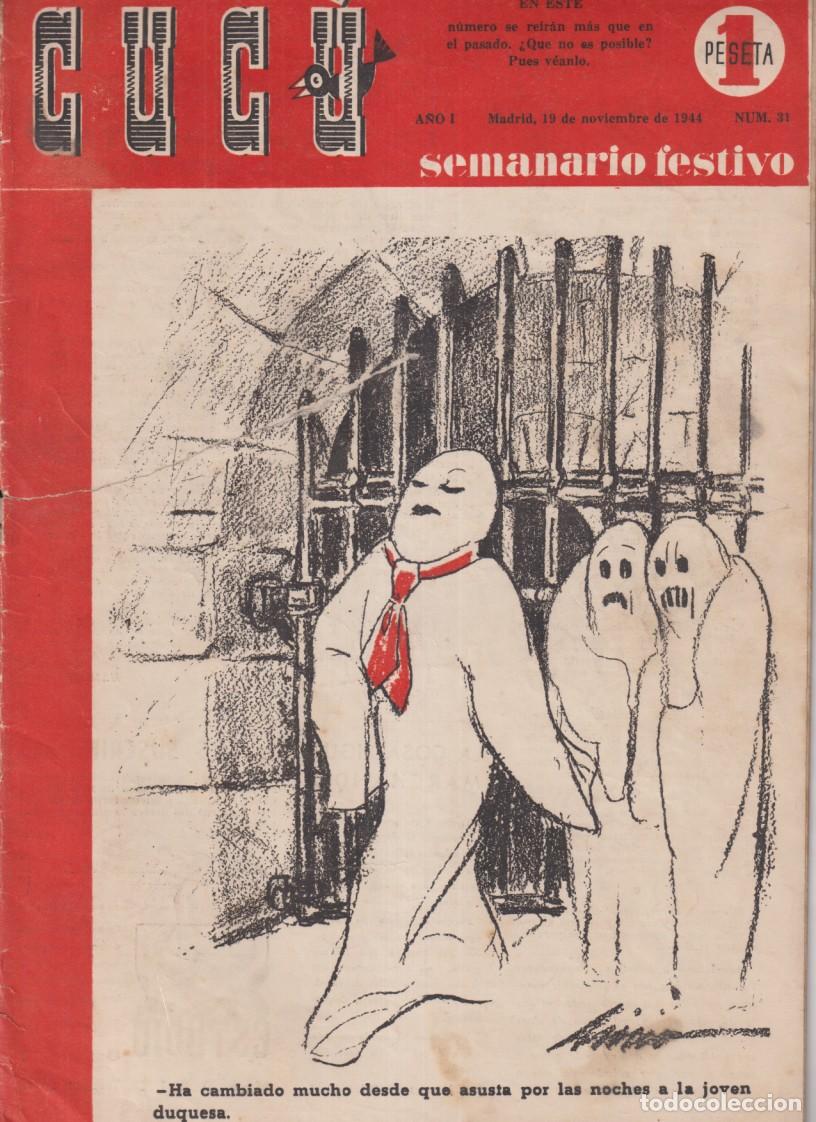 BDs: Cuc&uacute; Semanario Festivo n&ordm; 31. a&ntilde;o 1944