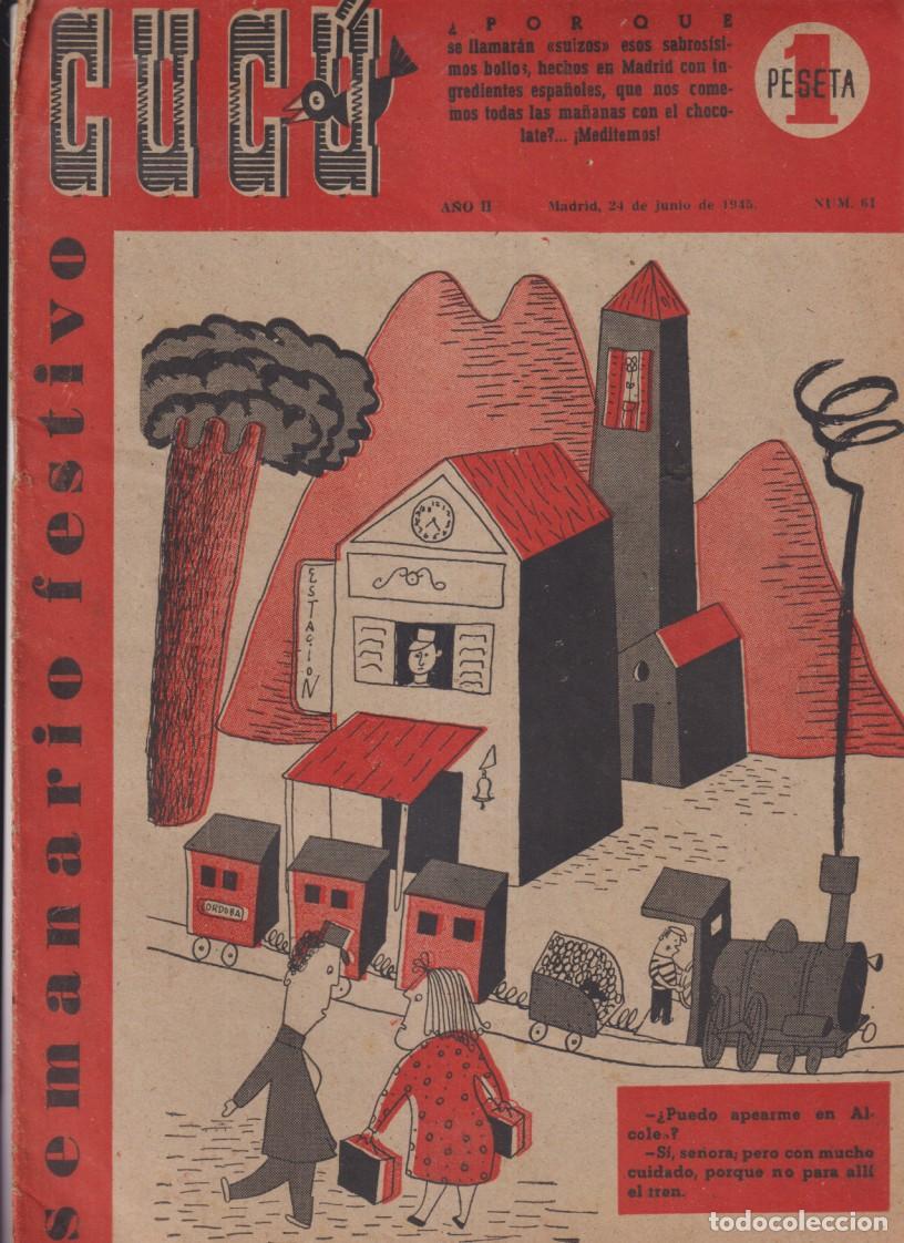 BDs: Cuc&uacute; Semanario Festivo n&ordm; 61. a&ntilde;o 1945