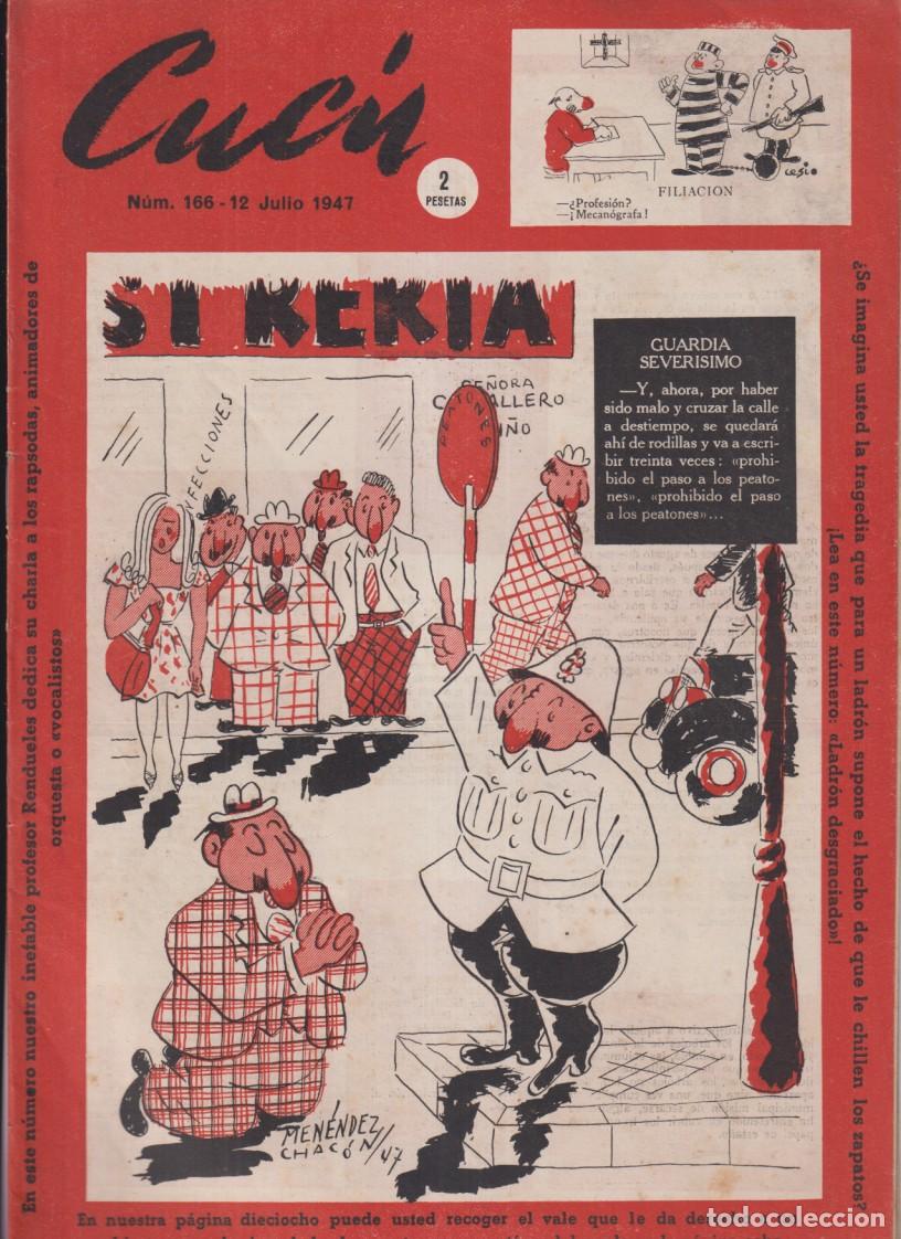 BDs: Cuc&uacute; Semanario Festivo n&ordm; 166. a&ntilde;o 1947