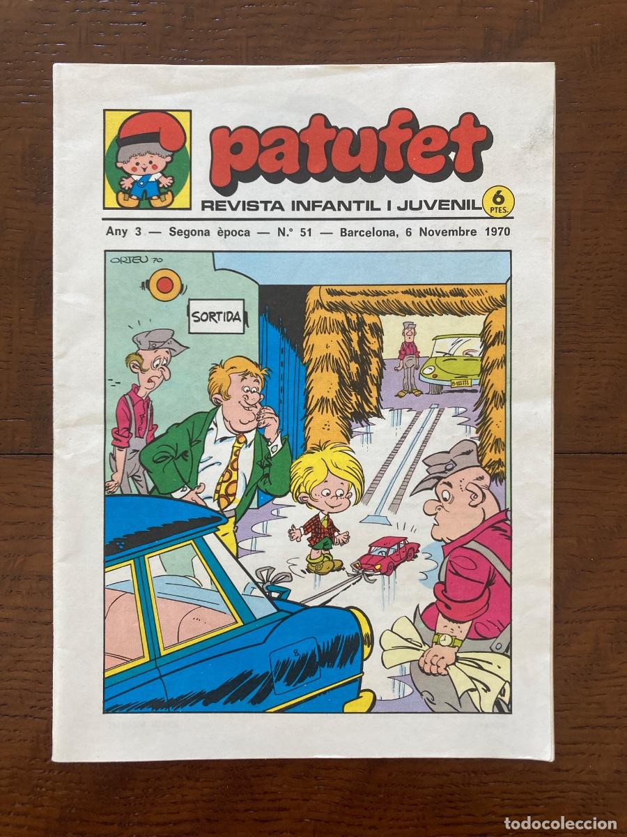 Tebeos: Patufet n&ordm; 51, any 3 segona &egrave;poca, revista infantil i juvenil, 1970, catal&agrave;